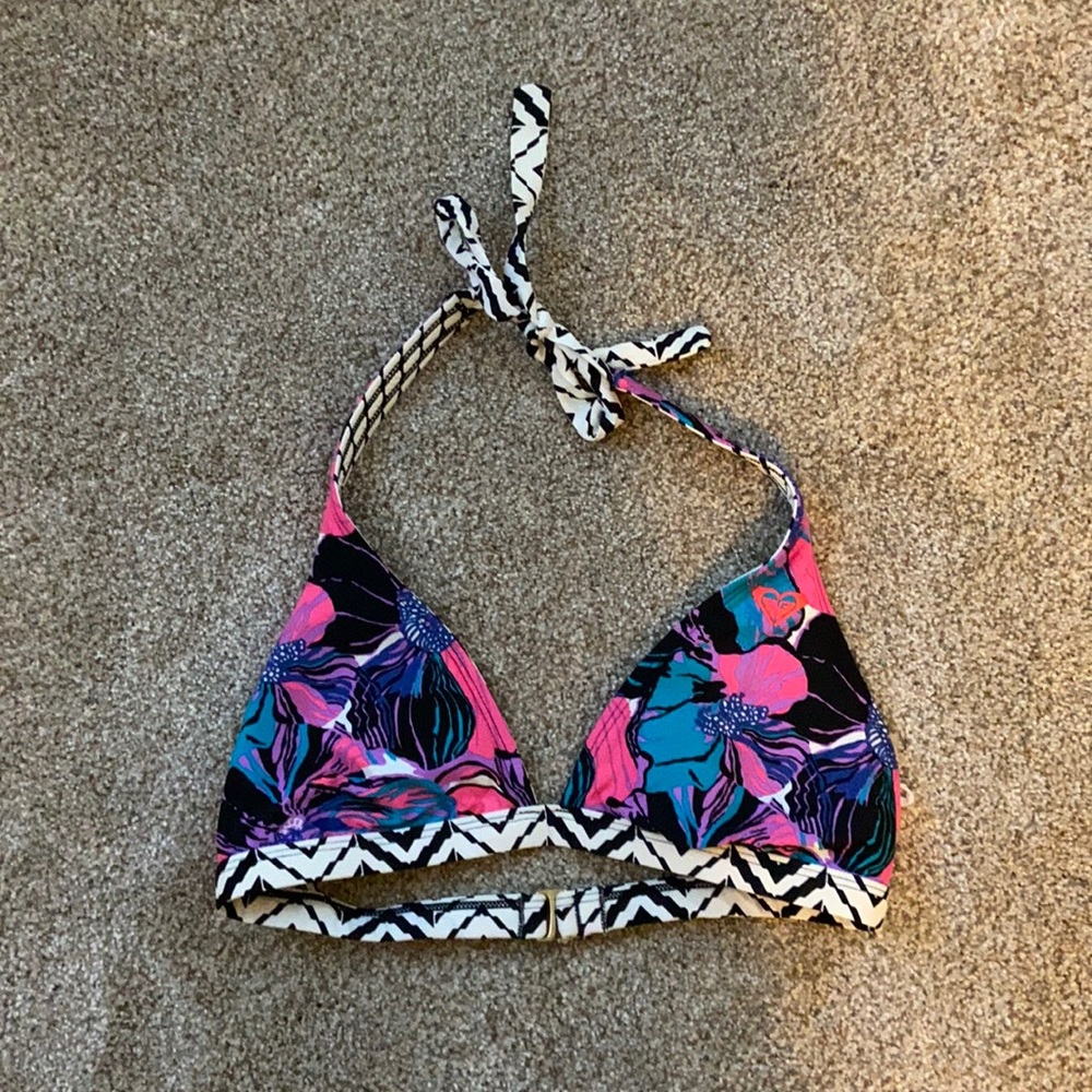 Roxy Reversible Halter Bikini Top